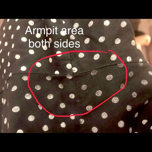 Lane Bryant Polka Dot Button Down Top - Picture 7 of 11